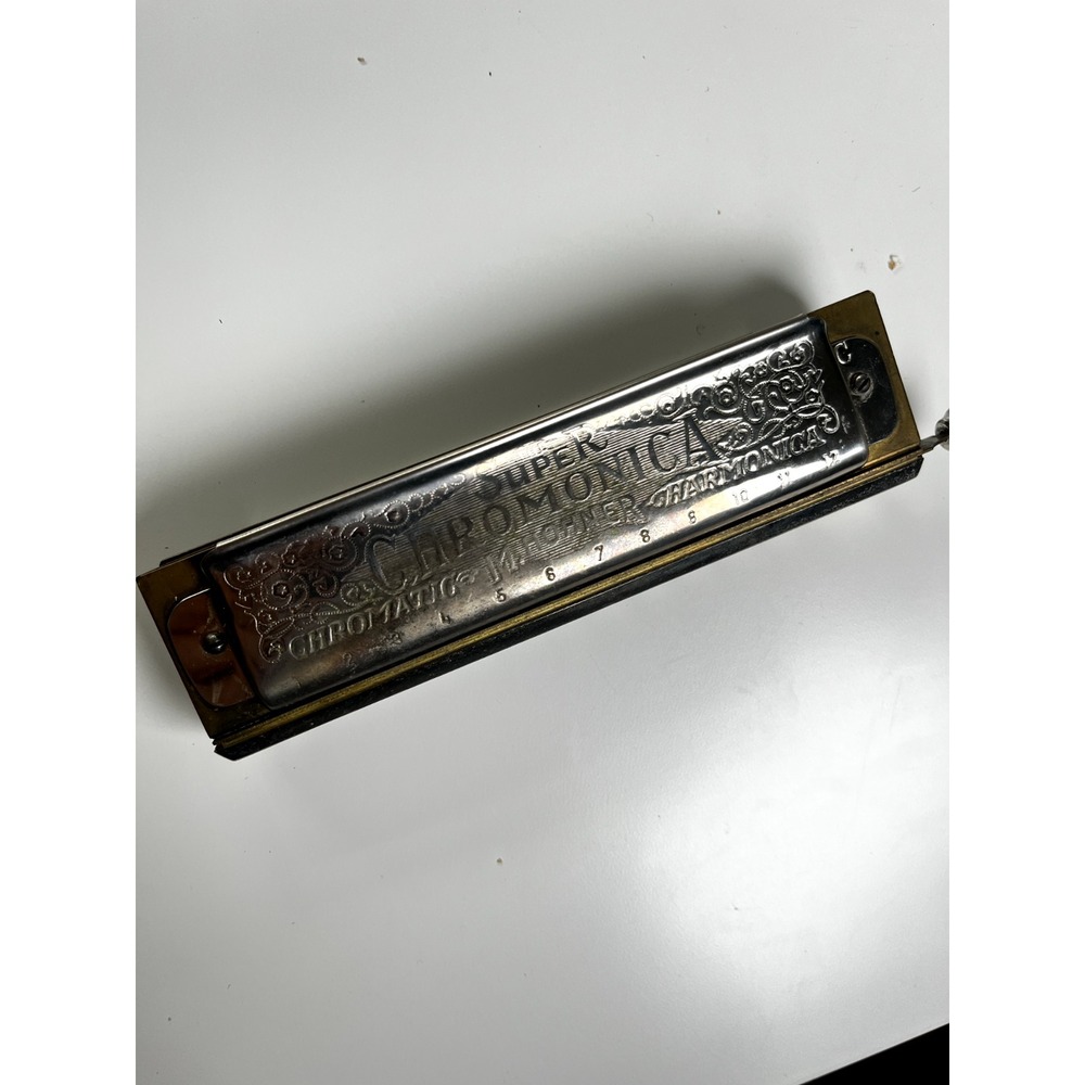 The Super Chromonica Chromatic M Hohner Harmonica German Antique Vintage C